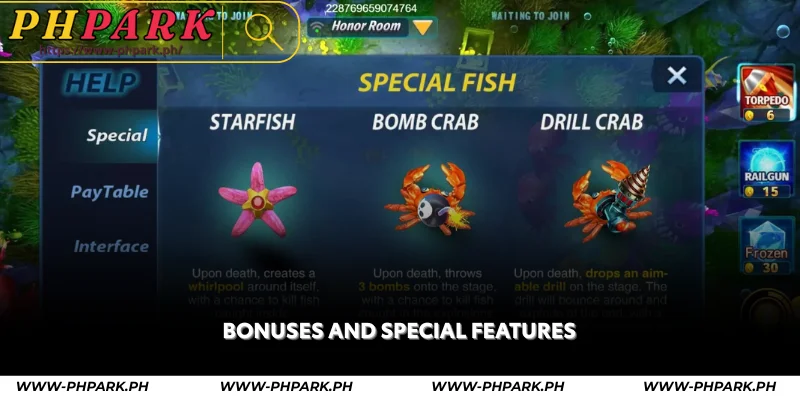 bonuses and special features