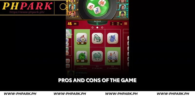 pros and cons of the game